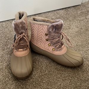 Flash Duck Boot in Dusty Rose